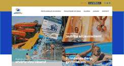 Desktop Screenshot of pludmalesakvaparks.lv